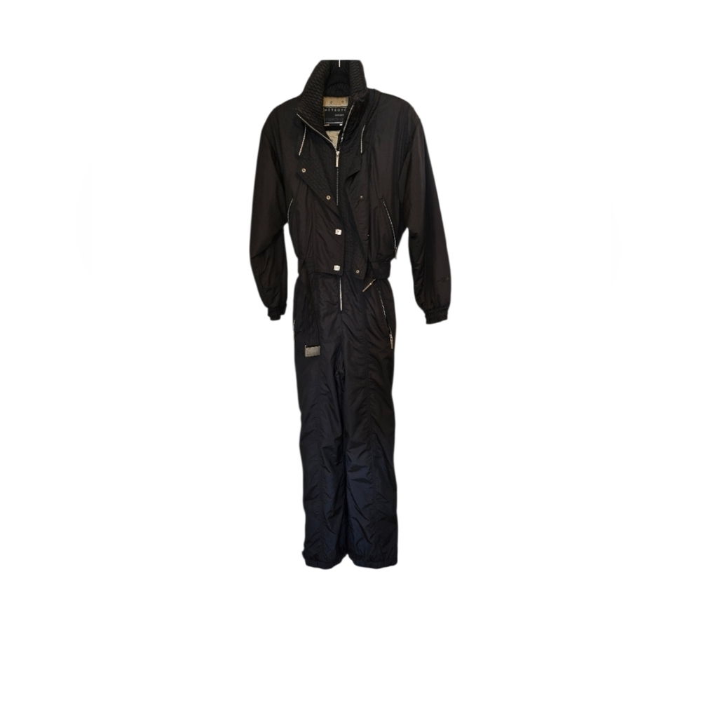 VINTAGE Metropolis LEGACY by Couloir Black Ski Snow Winter Suit Size 8,